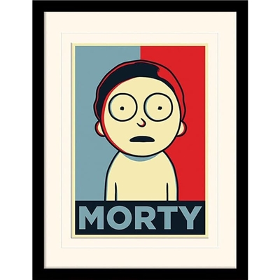 RICK AND MORTY TOILE ENCADREE CAMPAGNE DE MORTY 30X40CM