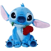 DISNEY PELUCHE STITCH AVEC ROSE 25CM