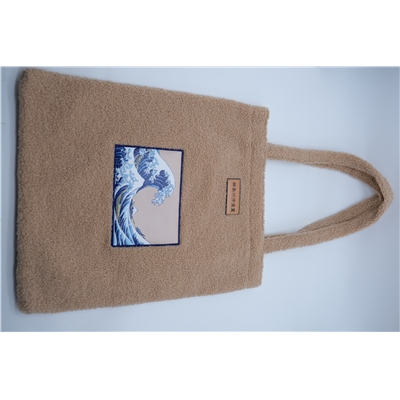 NOMADICT TEDDY SHOPPING BAG KANAGAWA WAVE