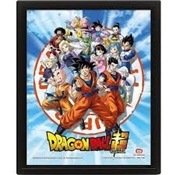 DRAGON BALL Z CADRE 3D LENTICULAIRE 2 GOKU ET THE Z FIGHTERS