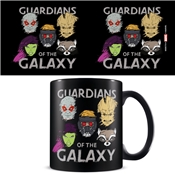 GUARDIAN OF THE GALAXY  MUG BLACK SKETCHED FACES