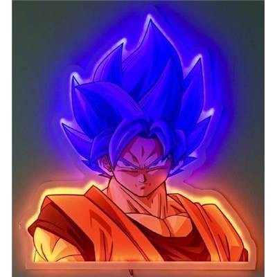 DRAGON BALL SUPER LAMPE MURALE  SSJB GOKU